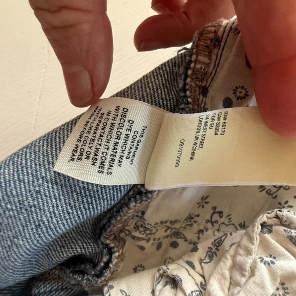 Free People “Sequoia” denim boyfriend shorts- Size 31 - Picture 7 of 9